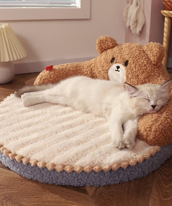 Washable Cozy High-Back Cat Bed