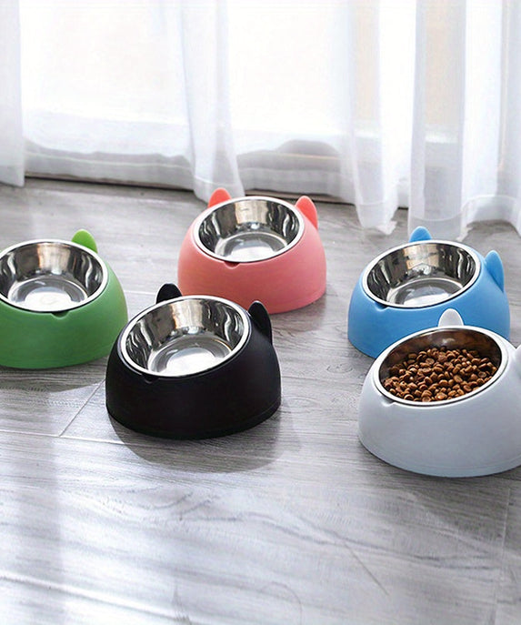 Raised Stainless Steel Pet Bowl