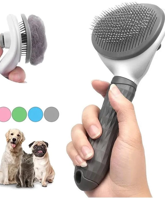 Self-Cleaning Dematting Pet Brush