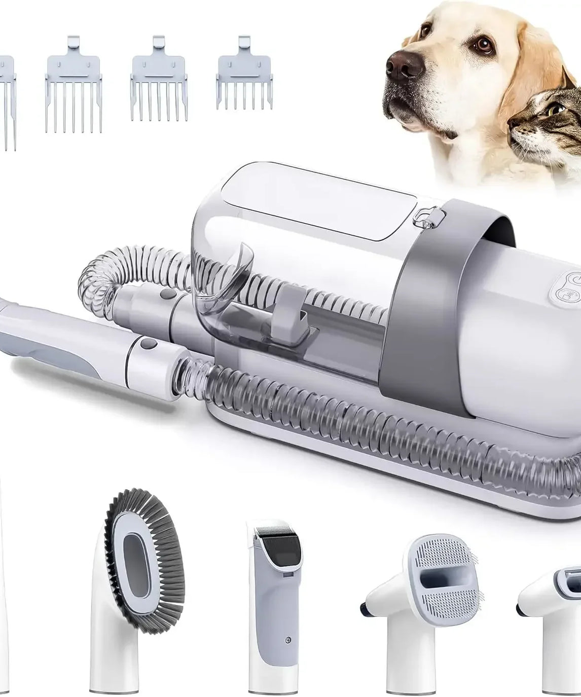 Vacuum Pet Grooming Tool Set