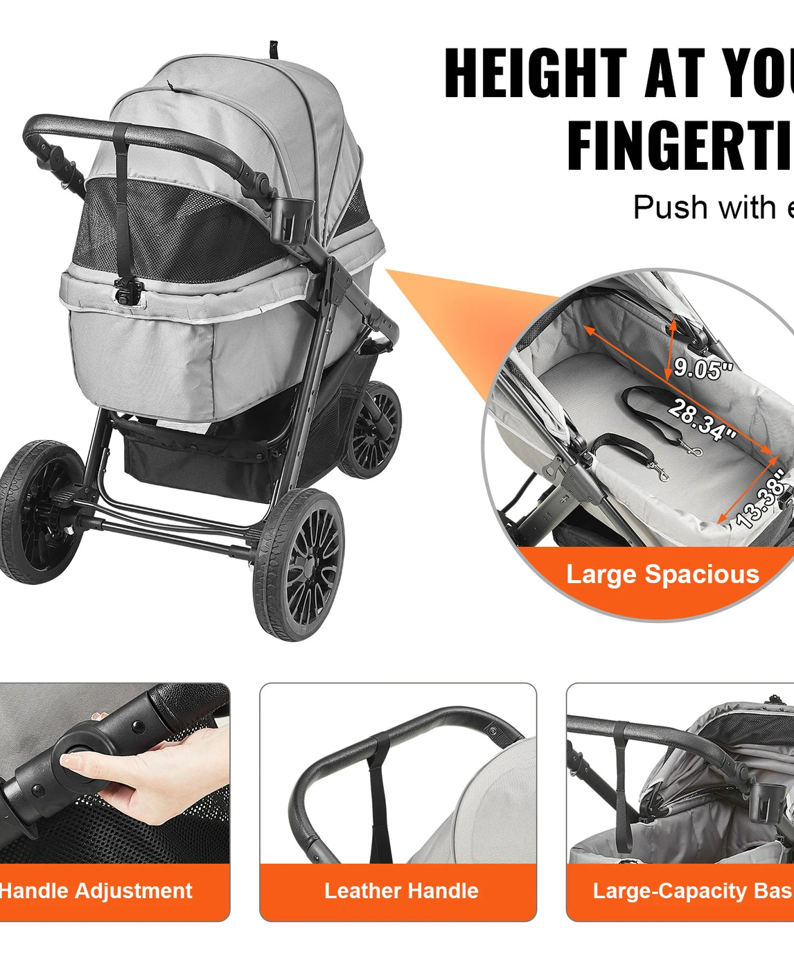 Lightweight Pet Stroller Carrier