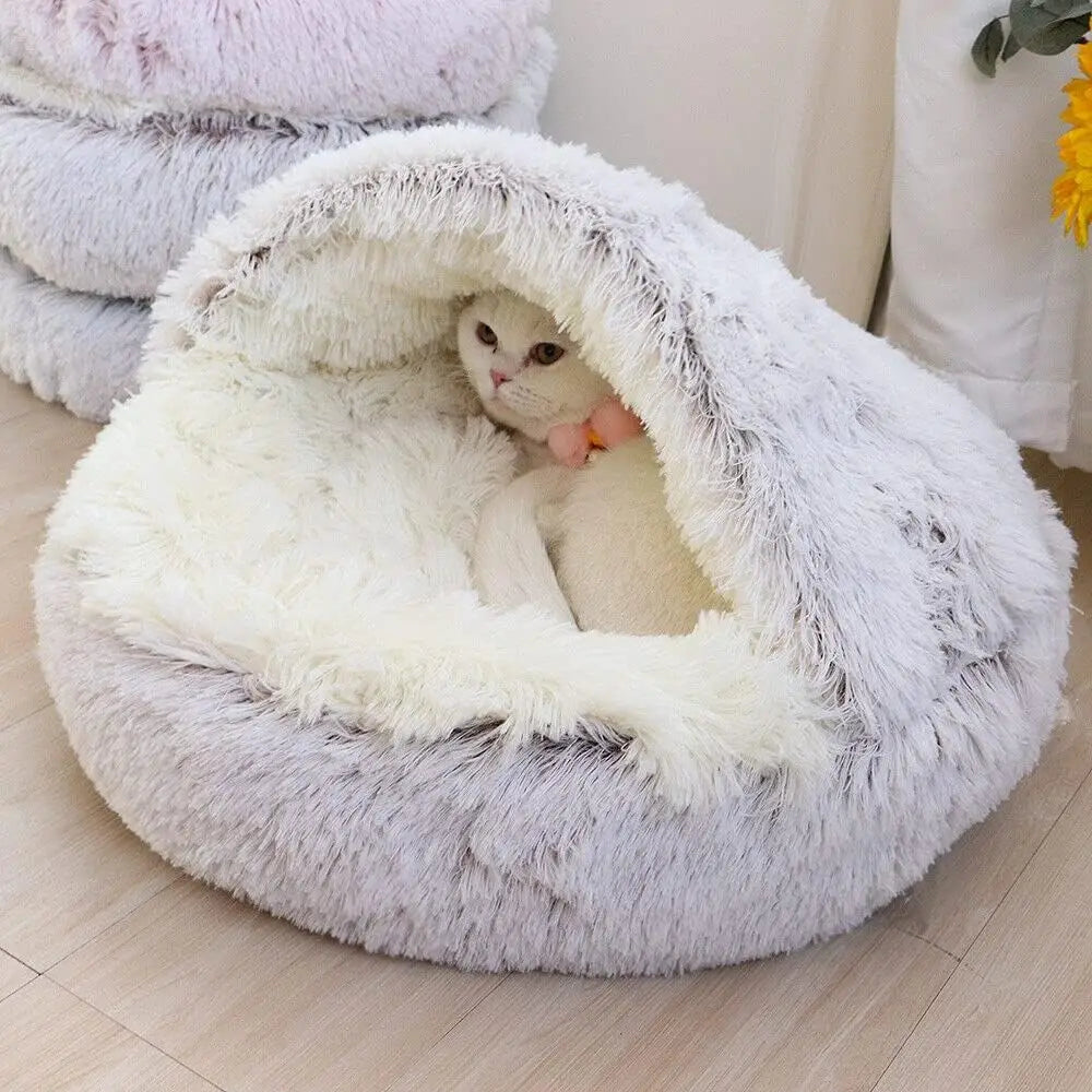 2-in-1 Plush Pet Bed