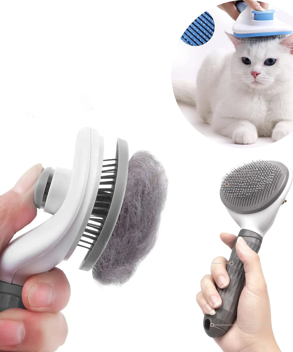 Pet Hair Removal Grooming Brush